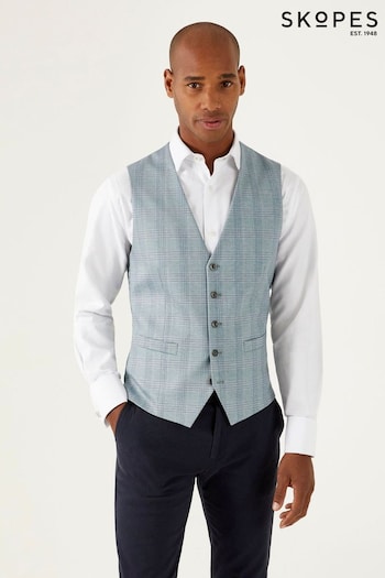 Skopes Grey Montalvo Check Waistcoat (B60913) | £55