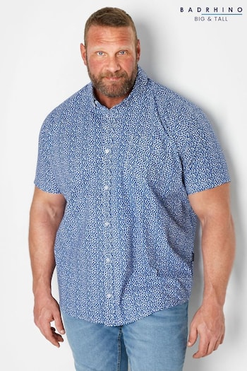 BadRhino Big & Tall Blue Poplin Shirt (B60980) | £30