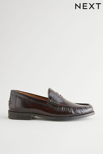 Burgundy Red Penny Loafers (B61081) | £50