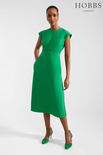 Hobbs Green Meera Dress (B61109) | £179