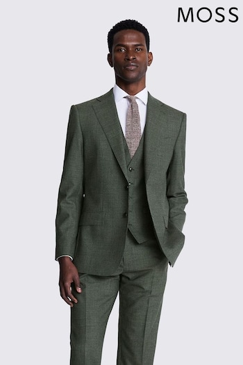 MOSS Green Regular Fit Puppytooth Jacket (B61194) | £219
