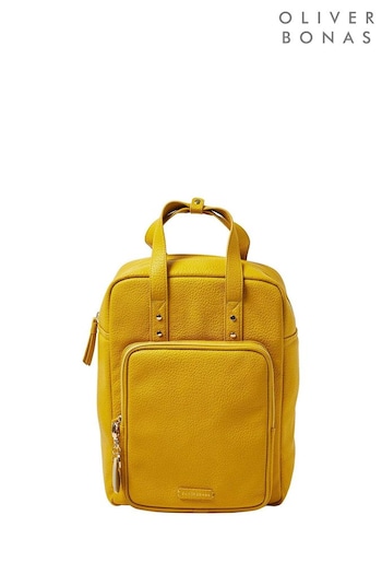 Oliver Bonas Yellow Mami Laptop Backpack (B61443) | £59.50