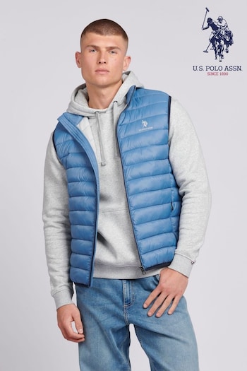 U.S. lapi Polo Assn. Mens Bound Quilted Gilet (B61480) | £80