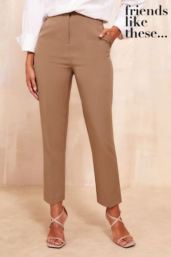 Friends Like These Brown Tailored Ankle Grazer Trousers Co Ord Suit (B61534) | £30