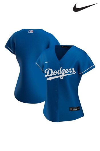 Nike Blue Los Angeles Dodgers nepal Nike Official Replica Alternate Jersey Womens (B61545) | £95