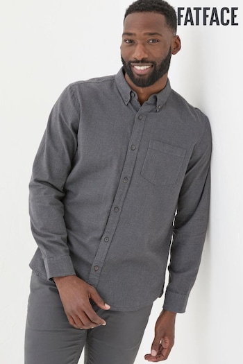 FatFace Dark Grey Tadlow Puppytooth Shirt (B61610) | £49.50