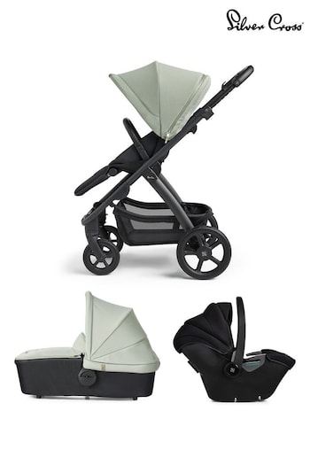 Silver Cross Green Tide 3-in-1 Travel System Bundle (B61870) | £945