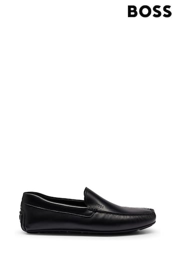 BOSS Black Nappa-Leather Moccasins With Driver Sole And Full Lining (B62130) | £199