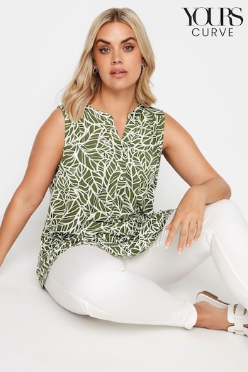 Yours Curve Green Sleeveless Blouse (B62161) | £29