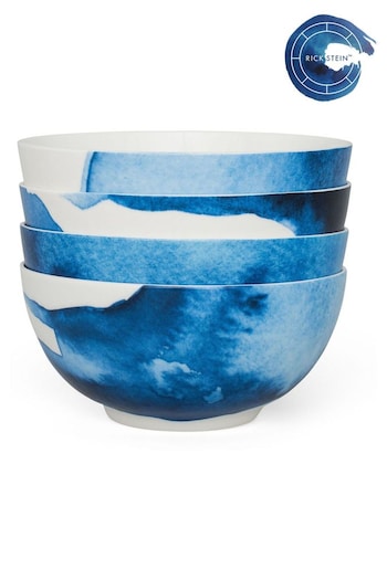 Rick Stein Set of 4 Blue Coves of Cornwall Pasta Bowls (B62201) | £58