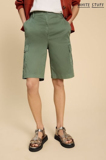 White Stuff Green Everleigh Cargo COUTURE Shorts (B62239) | £50