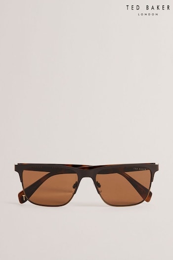 Ted Baker Ruperti Tb172710455 Square Framed Brown Sunglasses (B62282) | £75