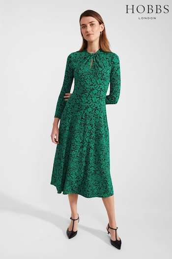 Hobbs Green Yasmin Jersey Dress (B62555) | £99
