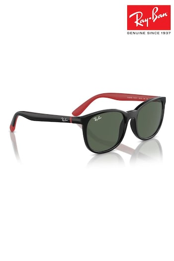 Ray-Ban Junior Rj9079S Square Black Sunglasses (B62577) | £68