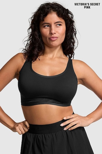 Victoria's Secret PINK Black Relay Scoop Sports Bra (B62596) | £29