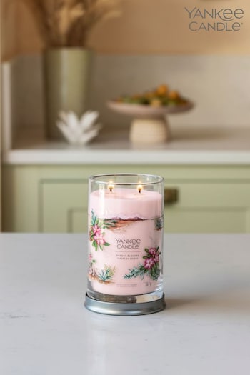 Yankee Candle Pink Large Signature Tumbler Desert Blooms Jar Candle (B62702) | £32
