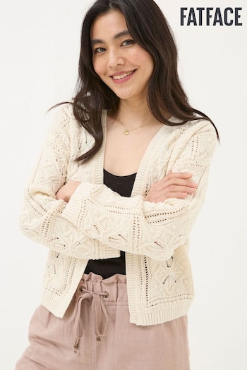 FatFace Natural Annabelle Patchwork Cardigan (B62890) | £52