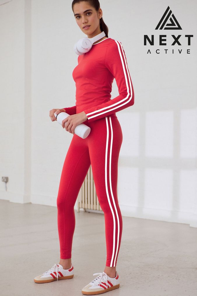 Next girls red leggings hotsell