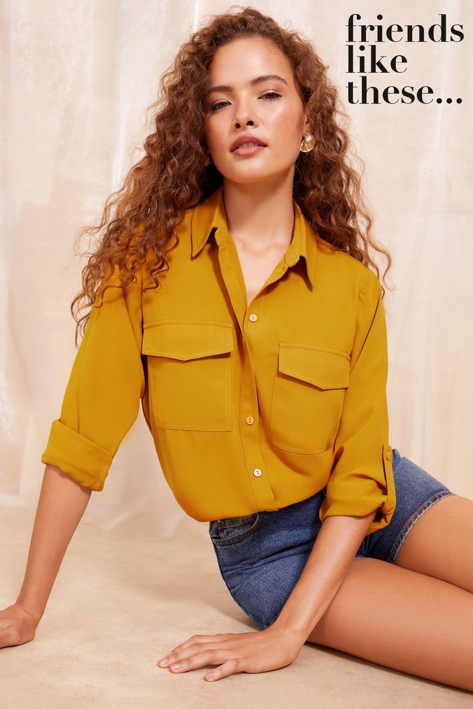 Buy Women s Yellow Shirts Online Next UK