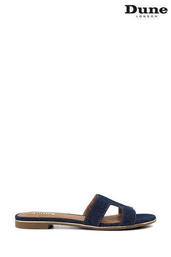 Dune London Blue Loopers Smart Slider Sandals (B63062) | £70