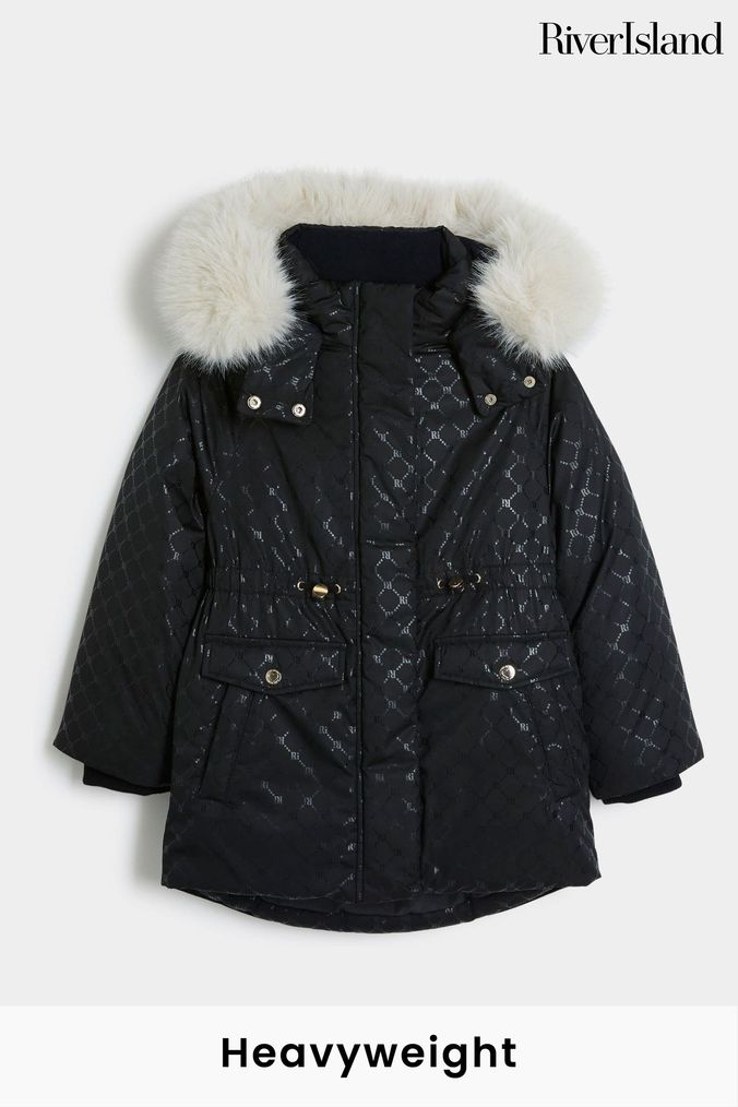 Buy Girls Black River Island Coatsandjackets Online Next UK