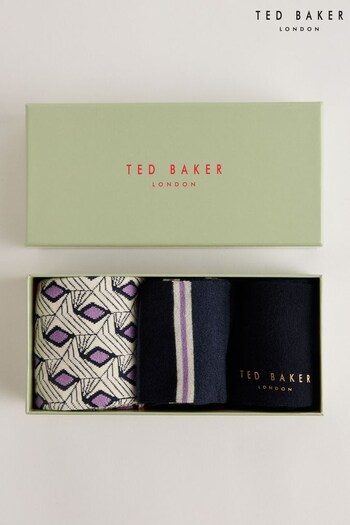 Ted Baker Black Purpak Multi Socks (B63153) | £25