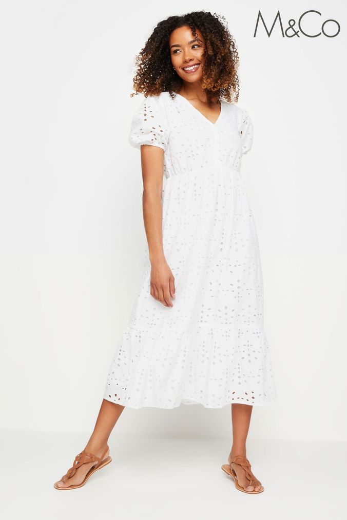 Next white midi dress shop