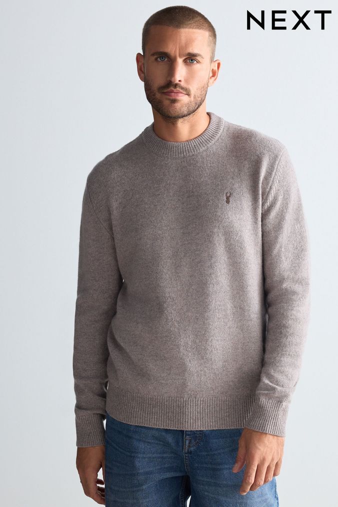 Mens Lambs Wool Jumpers Mens Plane Jumpers Next Official Site