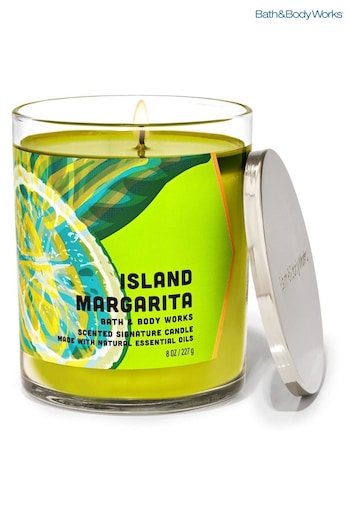 Bath & Body Works Island Margarita Island Margarita Signature Single Wick Candle 8 oz / 227 g (B63330) | £20