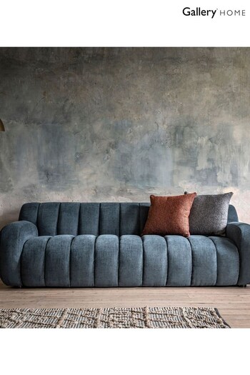 Gallery Home Dusty Blue Warwick 3 Seater Sofa (B63402) | £2,500