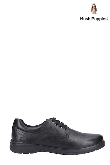 Hush Puppies Marco Lace-Up Black Shoes (B63671) | £70