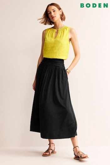 Boden Black Petite Rosaline Jersey Skirt (B63703) | £65
