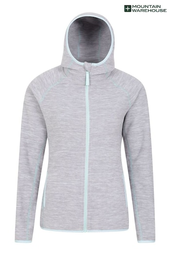 Mountain Warehouse Grey Womens Lleyn Melange Full Zip Fleece (B63715) | £32