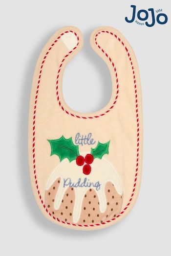 JoJo Maman Bébé Stone Little Pudding Bib (B63739) | £8