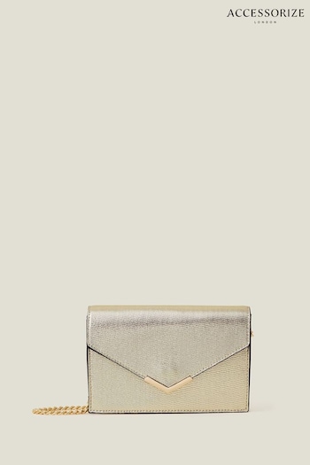 Accessorize Gold Envelope Cross-Body Bag (B63754) | £20