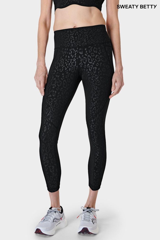 Buy Women s Black Animal Print Leggings Online Next UK