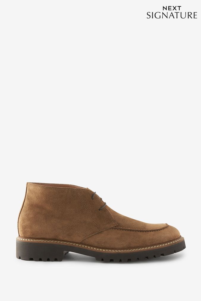 Buy Men s Brown Suede Boots Online Next UK