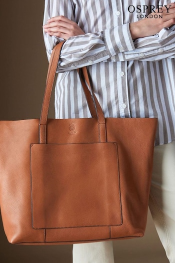 OSPREY LONDON The Vintage Leather Santa Fe and Tote Brown Bag (B63892) | £195