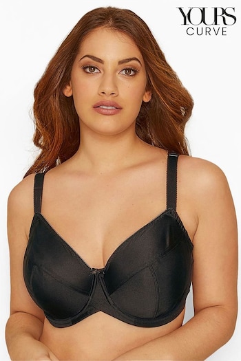 Yours Curve Black Classic Smooth Non Padded Underwired Bra (B63938) | £26