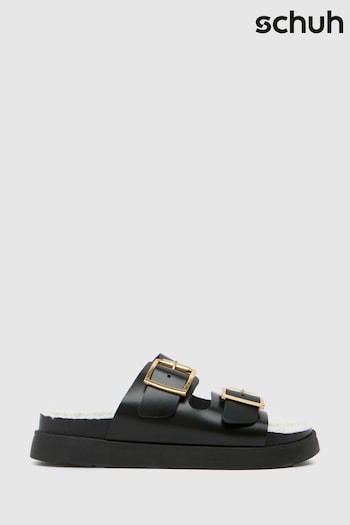 Schuh Truvy Black Socks Buckle Regal sandals (B64036) | £50