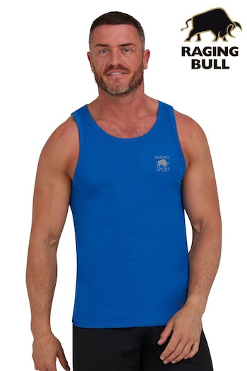Raging Bull Blue Sport Jersey Vest (B64118) | £24 - £26
