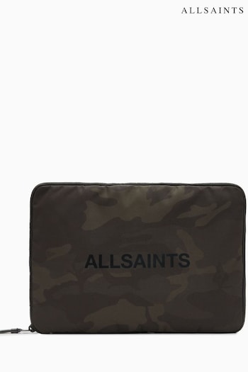 AllSaints Green Saff Laptop Case (B64122) | £79