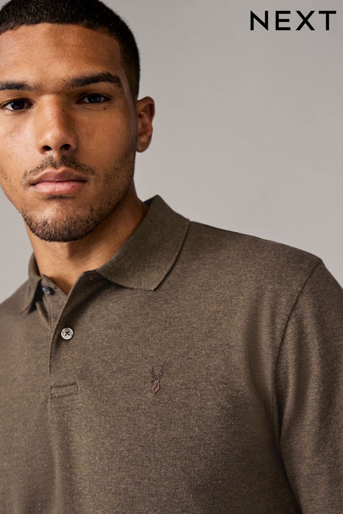 Buy Men s Brown Polo Shirts Tops Online Next UK