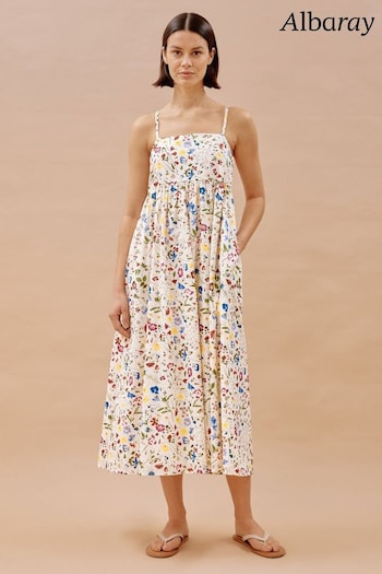 Albaray Very Buttercup Pressed Floral Sundress (B64295) | £99