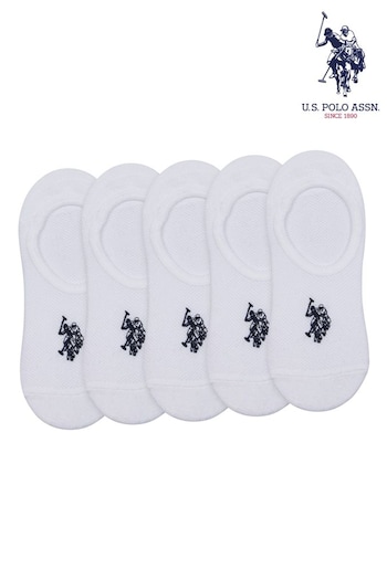U.S. Polo Assn. Invisible Trainers Socks 5 Pack (B64672) | £15