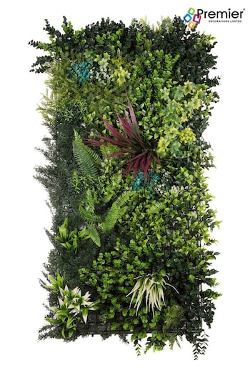 Premier Decorations Ltd Green 100x50cm Emerald Skye Artificial Garden Living Wall (B64728) | £45