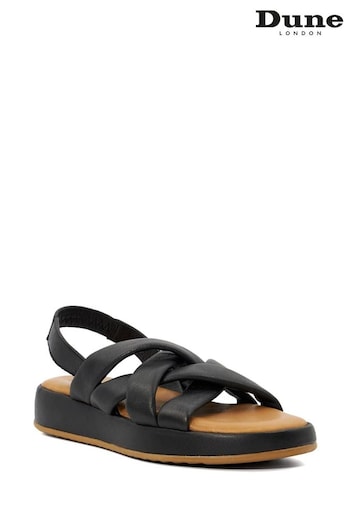 Dune London Laters Brown Strap Sandals (B64792) | £95