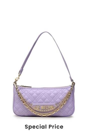 Love Moschino Purple FAUX Leather Crossbody Bag (B64975) | £225