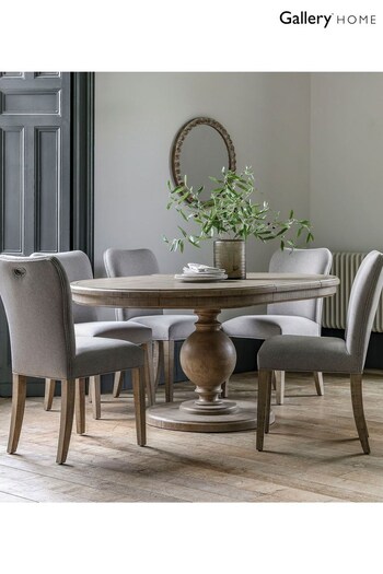 Gallery Home Natural Eastfield Round Ext Dining Table (B65019) | £1,400