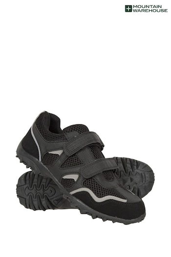 Mountain Warehouse Black Mars Kids Non-Marking Trainers (B65076) | £26